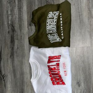 2 sweatshirts